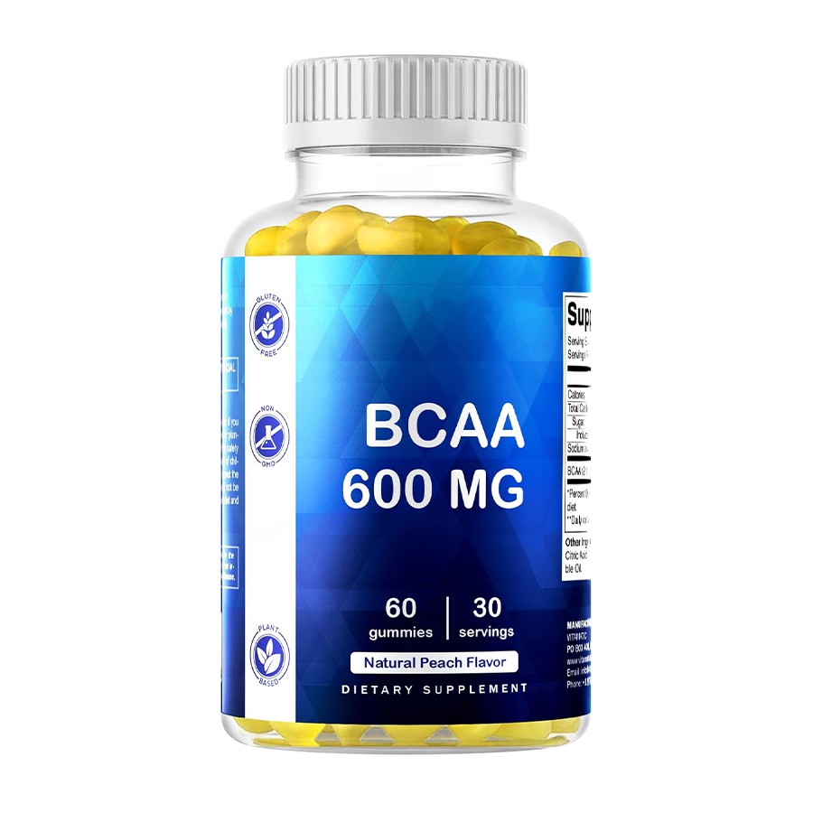 BCAA 600 ملغ غذائي غذائيات الاسترداد الطبيعي ودعم الطاقة لأنماط الحياة النشطة