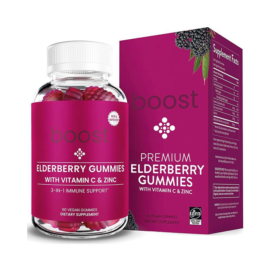 Boost 3 in 1 Elderberry Gummies: دعم مناعي يومي لعائلة نابضة بالحياة وصحية